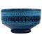 Rimini-Blue Glazed Ceramic Bowl by Aldo Londi for Bitossi, Image 1