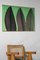 Guy Dessauges, Composizione verde, anni '70, Olio su pannello, Incorniciato, Immagine 6