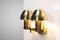 Swedish Brass Model B221 Sconces by Hans Agne Jakobsson, 1960s, Set of 2 3