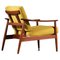 Scandinavian Solid Teak Armchair by Arne Vodder for France and Son, 1960 2