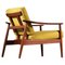 Scandinavian Solid Teak Armchair by Arne Vodder for France and Son, 1960, Image 4