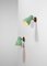 Brass Green Wall Sconces, 1960s, Set of 3, Image 11