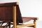 Cognac Leather & Pine Bench, 1950s, Image 13