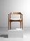 Scandinavian Solid Oak Armchair, 1960 6