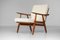 Fauteuil GE240 Scandinave en Teck Massif par Hans Wegner pour Getama, 1960s 3