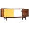 Scandinavian Yellow & White Solid Wood Sideboard by Arne Vodder for Sibast, Image 1