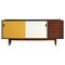 Scandinavian Yellow & White Solid Wood Sideboard by Arne Vodder for Sibast 2