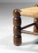 Sedia vintage rustica in legno, Francia, anni '50, Immagine 9