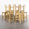 English Oak School Laboratory Stools, 1950s, Set of 24 2