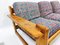 Mid-Century Italian Modern Pitchpine & Fabric Sofa, 1960s, Image 4