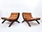 Fauteuils Mid-Century en Cuir Cognac, Italie, 1960s, Set de 2 3