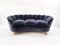 Italian Blue Velvet Sofa, 1930s 4