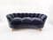 Italian Blue Velvet Sofa, 1930s, Image 4