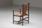Jugendstil Ebonisierter Korbgeflecht Stuhl aus Dunkelbraun von Josef Zotti, Österreich, 1911 2
