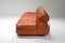Cognac Leather Soriana Sofa by Afra and Tobia Scarpa for Cassina, 1970s 5