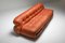 Cognac Leather Soriana Sofa by Afra and Tobia Scarpa for Cassina, 1970s, Image 4