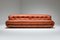 Cognac Leather Soriana Sofa by Afra and Tobia Scarpa for Cassina, 1970s 3