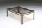 Hollywood Regency Coffee Table in Brass and Glass, 1970s 5