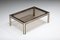 Hollywood Regency Coffee Table in Brass and Glass, 1970s, Image 4