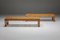 Italian Modernist Pine Bench by Charlotte Perriand, Italy, 1960s, Set of 2, Image 4