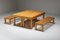 Italian Modernist Pine Bench by Charlotte Perriand, Italy, 1960s, Set of 2 11