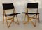 Mid-Century Navy Folding Chairs by Sergio Asti for Zanotta, 1969, Set of 4, Image 3