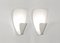 White B206 Wall Sconce Lamp Set by Michel Buffet for Indoor, Set of 2 2
