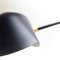 Black Anthony Wall Lamp White Fixing Bracket by Serge Mouille 4