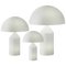 Atollo Large, Medium and Small Glass Table Lamps by Magistretti from Oluce, Set of 3 1