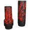 German Black-Red Pottery Fat Lava Vases by Jopeko, 1970s, Set of 2, Image 1