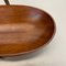 Austrian Teak Bowl with Brass and Rattan Handle by Carl Auböck, 1950s 10