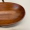 Austrian Teak Bowl with Brass and Rattan Handle by Carl Auböck, 1950s, Image 10