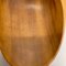 Large Austrian Light Teak Bowl with Brass and Leather Handle by Carl Auböck, 1950s 11