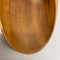 Large Austrian Light Teak Bowl with Brass and Leather Handle by Carl Auböck, 1950s 13