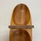 Large Austrian Light Teak Bowl with Brass and Leather Handle by Carl Auböck, 1950s 14