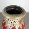 Large Pottery Multi-Color Fat Lava 290-40 Vase from Scheurich, 1970s 5