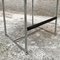 Italian Modern Steel & Black Leather Counter Height Stool, 1980s 10