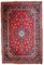Handgefertigter orientalischer Vintage Kashan Vintage Teppich, 1950er 1