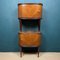 Vintage Wooden Bedside Table, Italy, 1960s, Set of 2 7