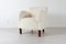 Vintage Danish Lambs Wool Lounge Chair, 1940s 3