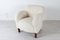 Vintage Danish Lambs Wool Lounge Chair, 1940s 2