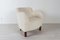 Vintage Danish Lambs Wool Lounge Chair, 1940s 7