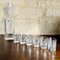 Whisky Karaffe aus Kristallglas mit 6 Gläsern von Luigi Bormioli, 1970er, 7er Set 14