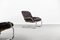 Mid-Century Modern Brown Leather Lounge Chair, 1960s, Set of 2, Image 7