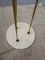 Brass & Opal Glass Floor Lamp with White Marble Base from Stilnovo, 1950s, Image 11