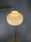 Stehlampe aus Messing & Opalglas mit weißem Marmorfuß von Stilnovo, 1950er 8