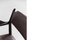 Silla de oficina Mid-Century moderna de cuero marrón de Arne Vodder, años 60, Imagen 7