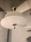 Lámpara de araña Art Déco de cromo y doble disco de vidrio arenado, años 30, Imagen 7