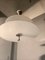 Lámpara de araña Art Déco de cromo y doble disco de vidrio arenado, años 30, Imagen 5