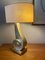 Golden Ceramic Table Lamp from Le Dauphin, Image 5